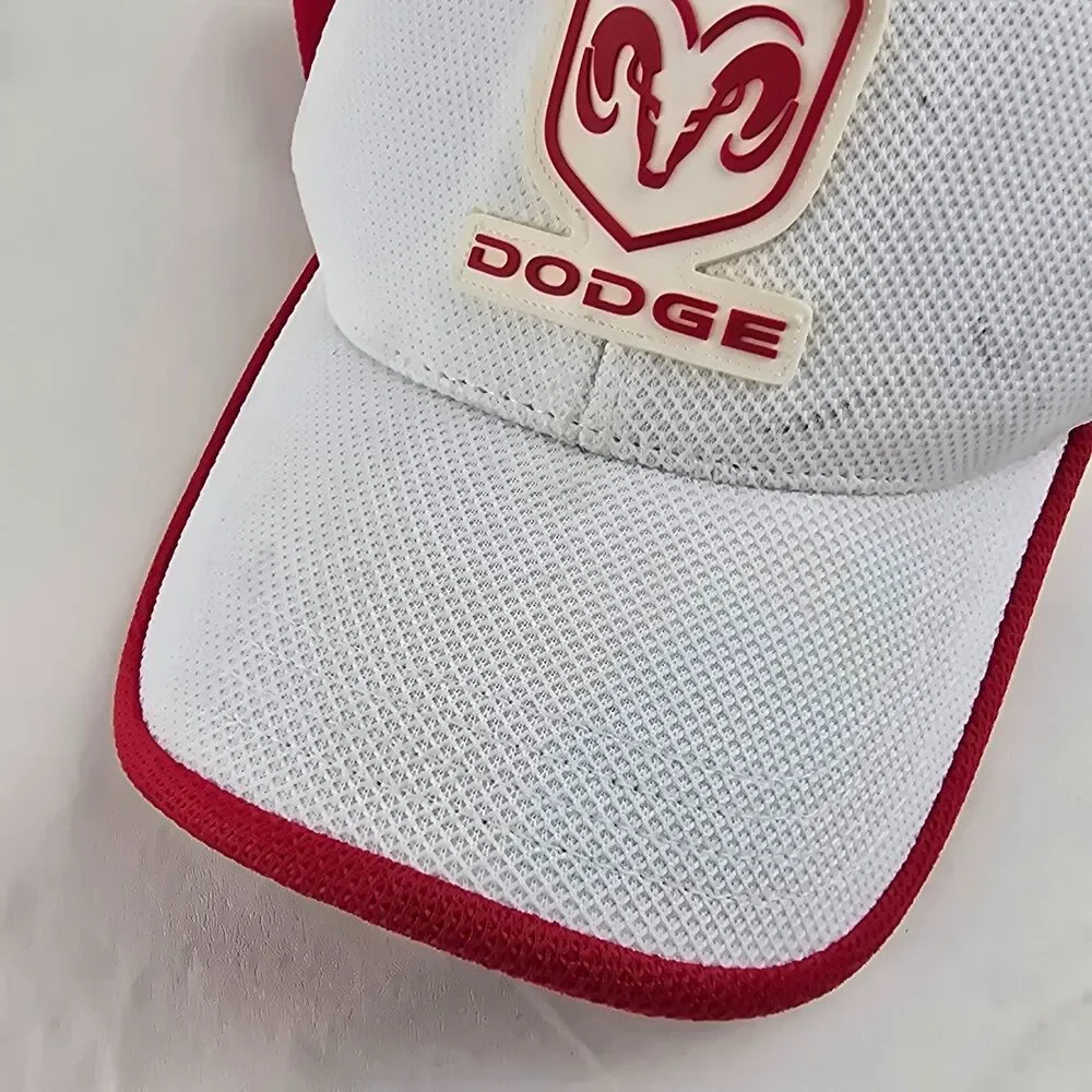 NASCAR Dodge Ram Hat Cap Kasey Kahne #9 Fitted Stretch Chase Authentics White
